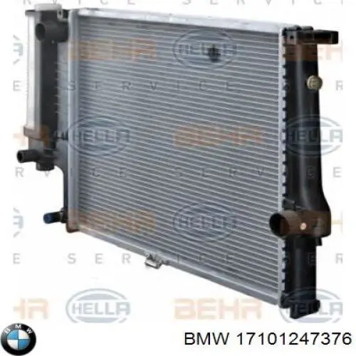 17101247376 BMW радиатор