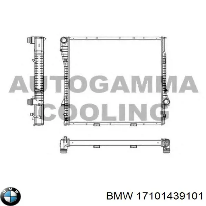 Радиатор 17101439101 BMW