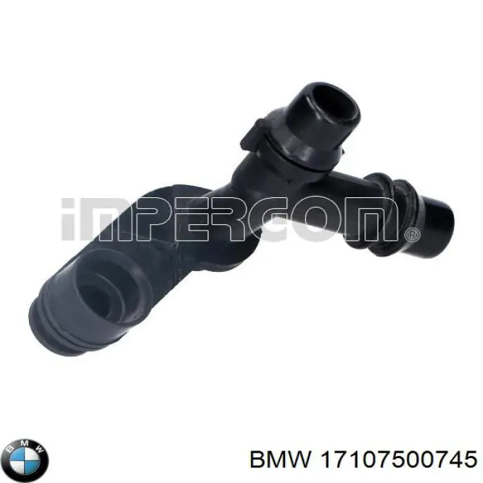 17107500745 BMW фланец системы охлаждения (тройник)