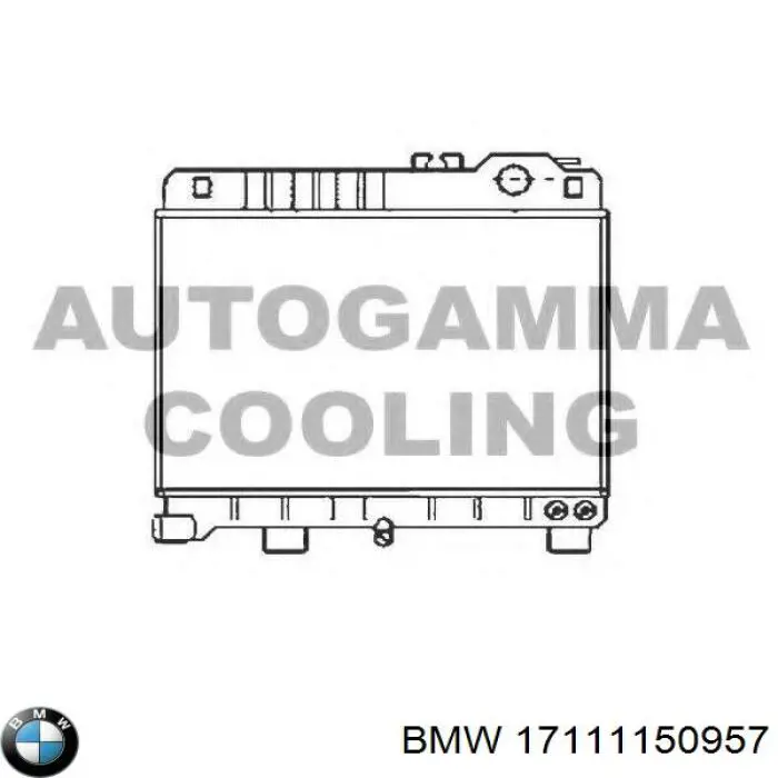 Купить 17111150957 BMW Радиатор водяной