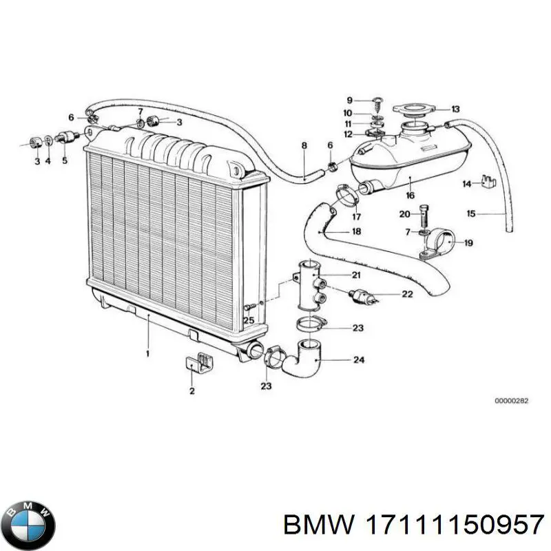 Радиатор 17111150957 BMW