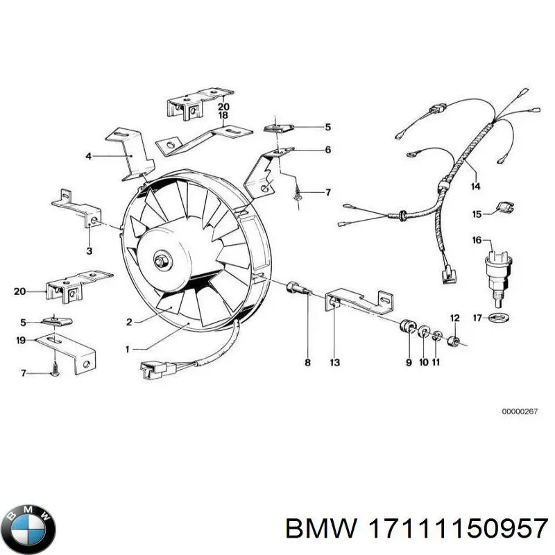 17111150957 BMW радиатор