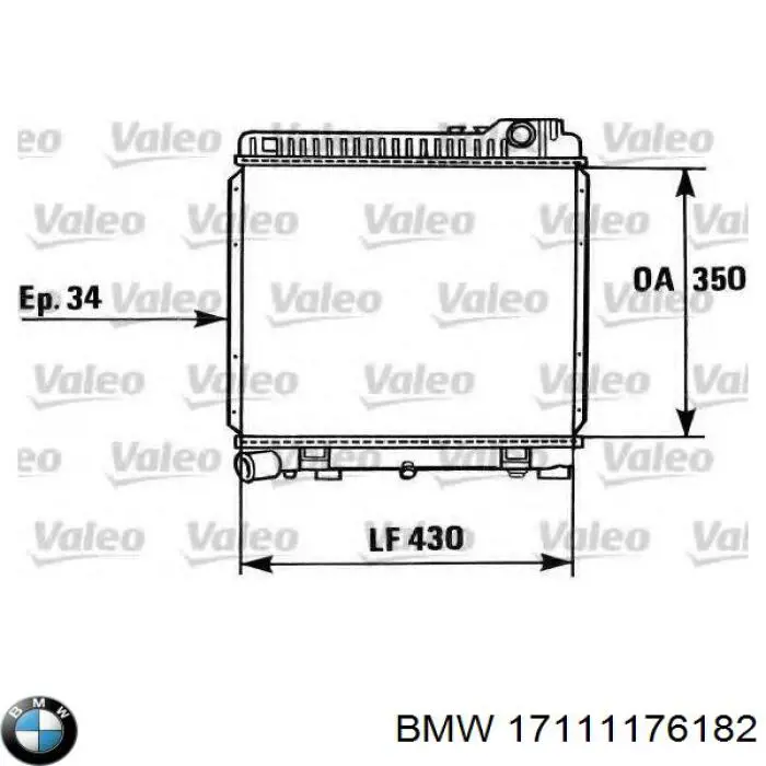 17111176182 BMW Радиатор основной