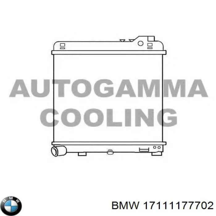 Радиатор охлаждения BMW 17111176895