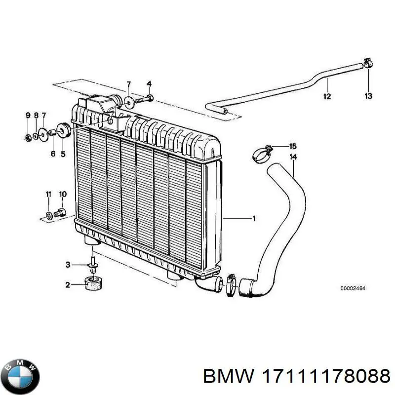Купить 17111178088 BMW Радиатор водяной