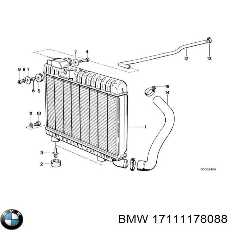 Радиатор охлаждения двигателя BMW 17111178088 цена, от 753.47 USD
