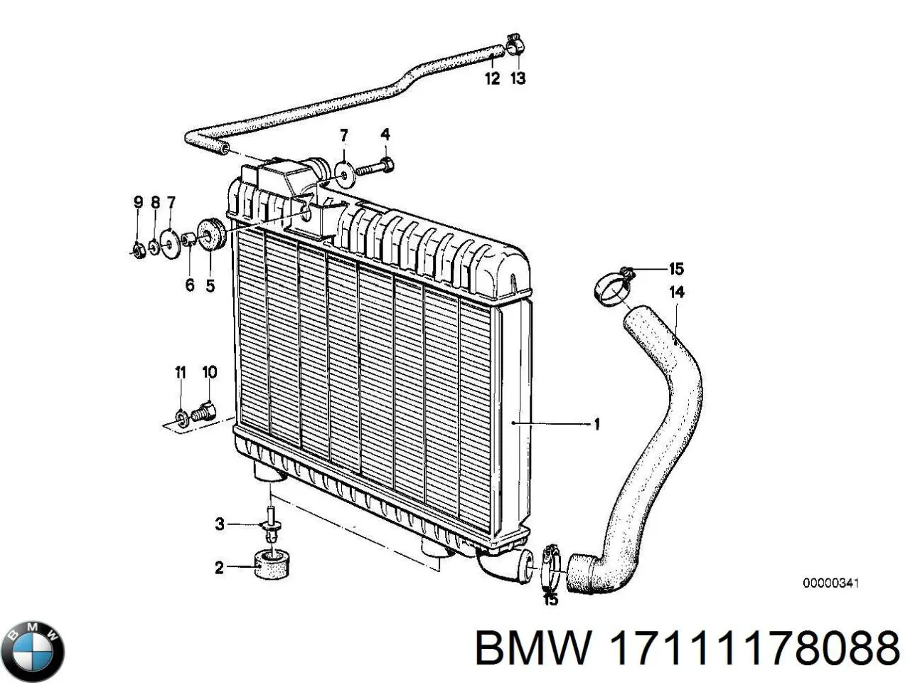 17111178088 BMW Радиатор основной
