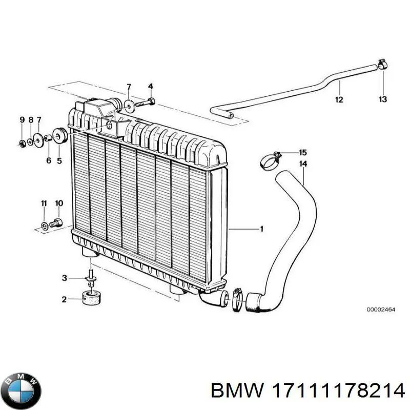 Радиатор 17111178091 BMW