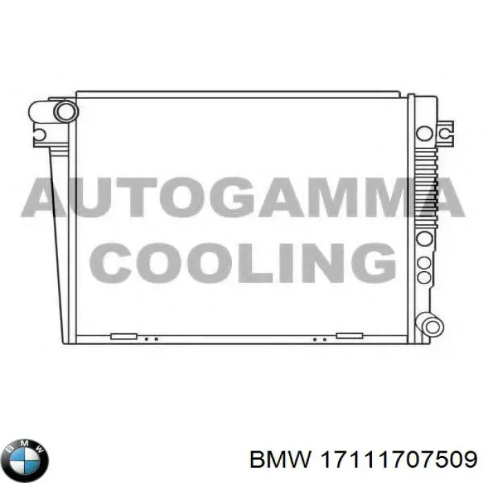 17111707509 BMW радиатор