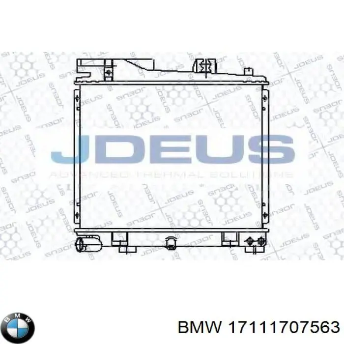 17111707563 BMW Радиатор основной