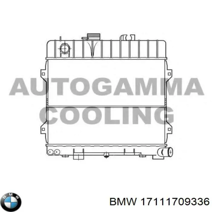 Радиатор охлаждения двигателя BMW 17111709336 цена, от 543.12 USD