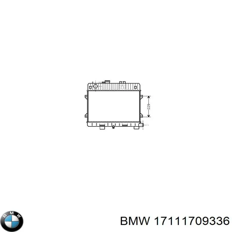 Радиатор 17111709336 BMW