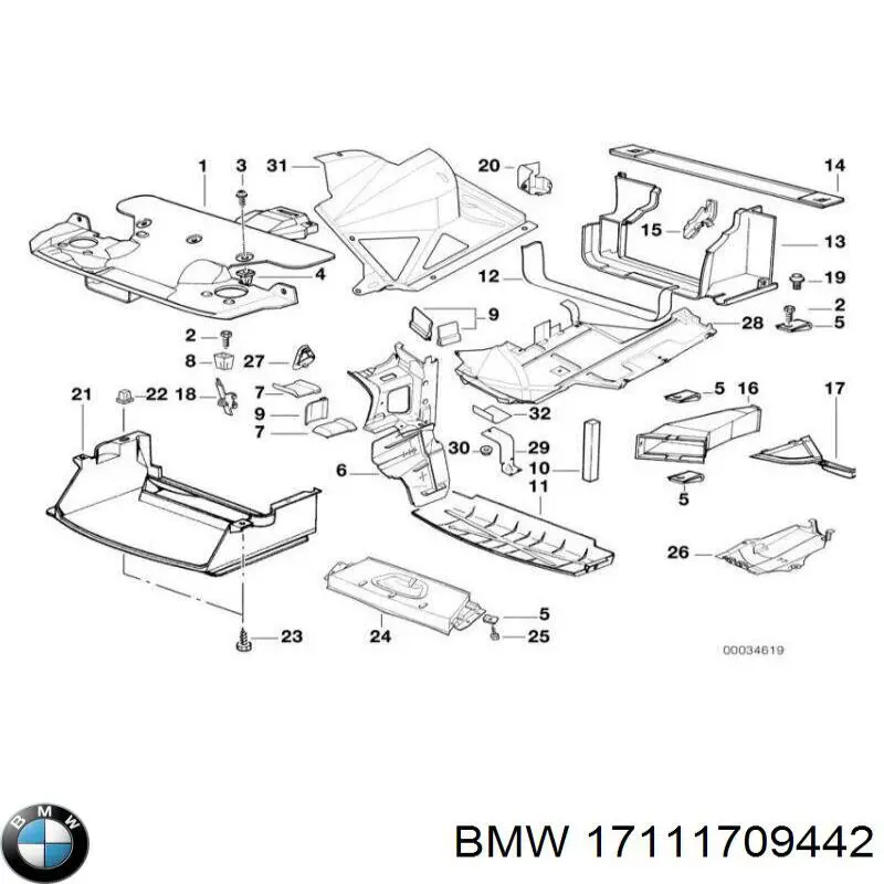 Купить 17111709442 BMW 