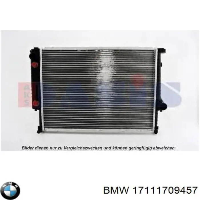 Радиатор 17111709457 BMW