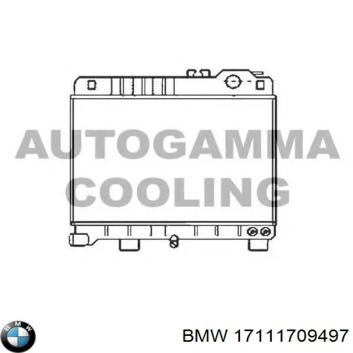Радиатор 17111176895 BMW
