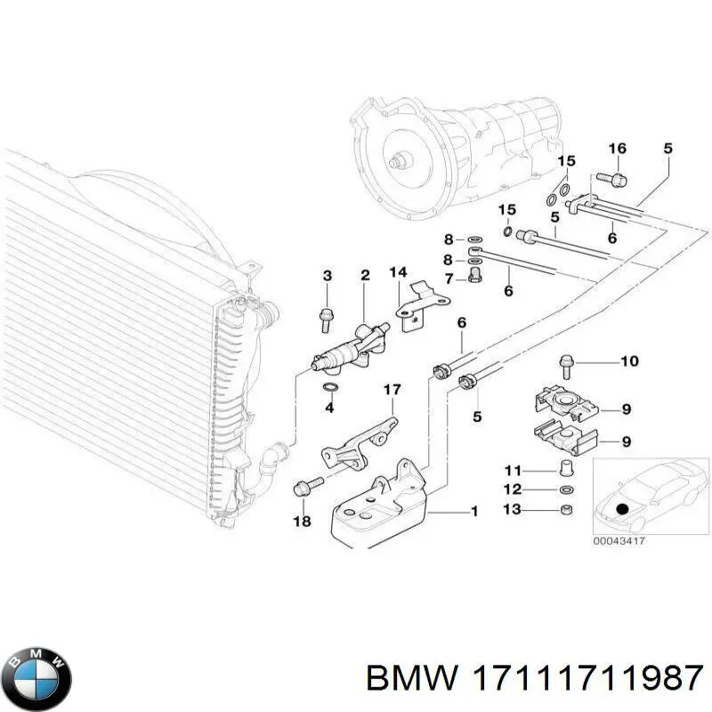 Прокладка крышки маслозаливной горловины BMW 17111711987