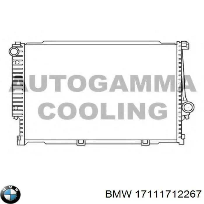 Радиатор охлаждения двигателя BMW 17111712267 цена, от 186.27 USD