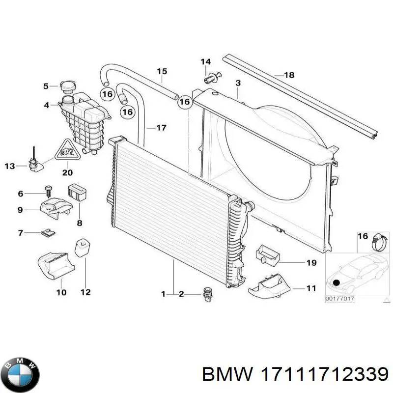 Купить 17111712339 BMW 