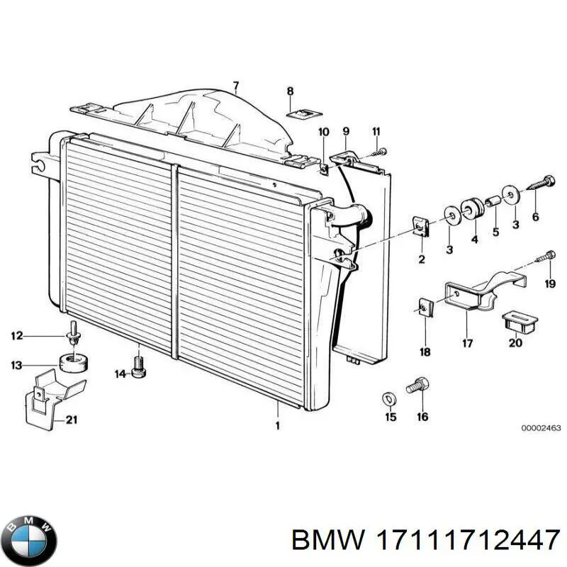17111712447 BMW радиатор