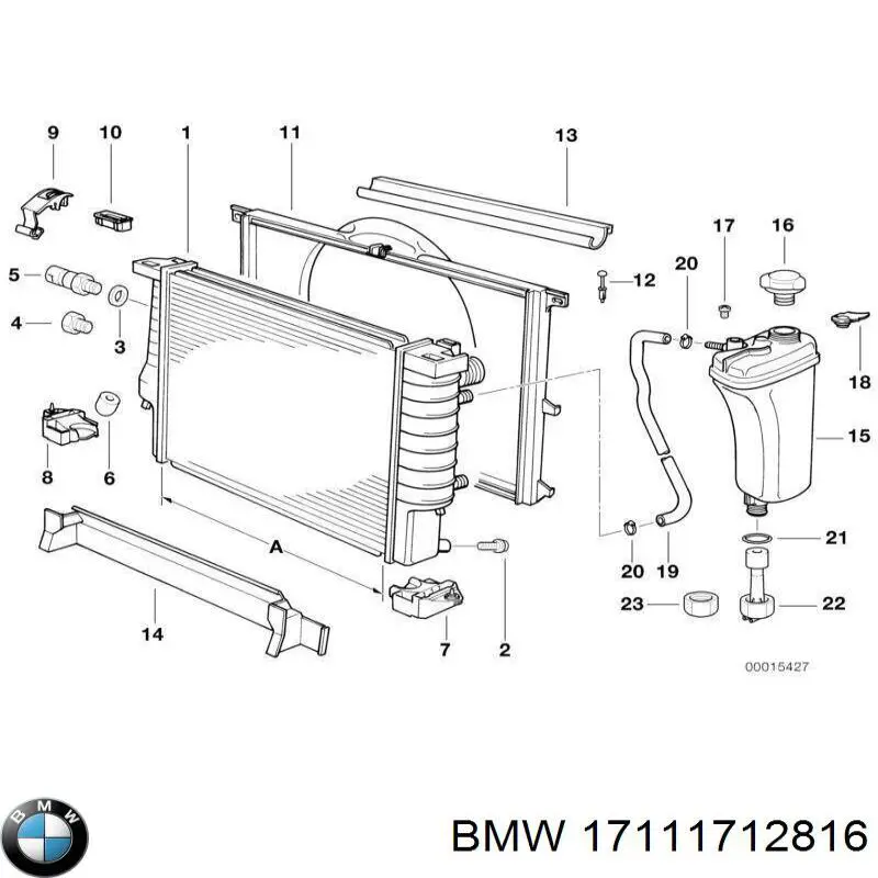 Válvula de evacuação do radiador de esfriamento para BMW 5 (E39)