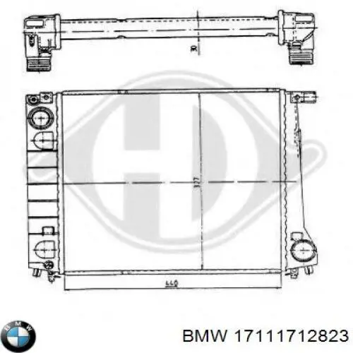 Радиатор охлаждения двигателя BMW 17111712823 цена, от 680.88 USD