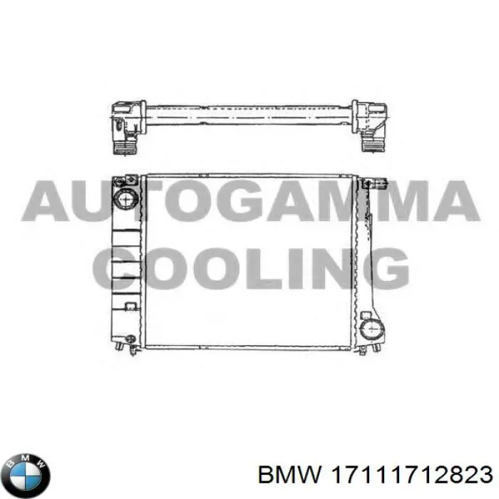 Купить 17111712823 BMW Радиатор водяной