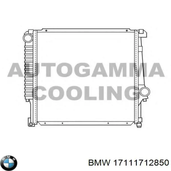 Радиатор охлаждения двигателя BMW 17111712850 цена, от 50.87 USD
