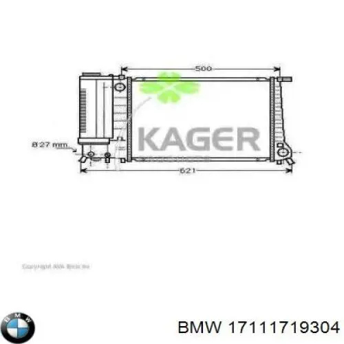 Купить 17111719304 BMW Радиатор водяной