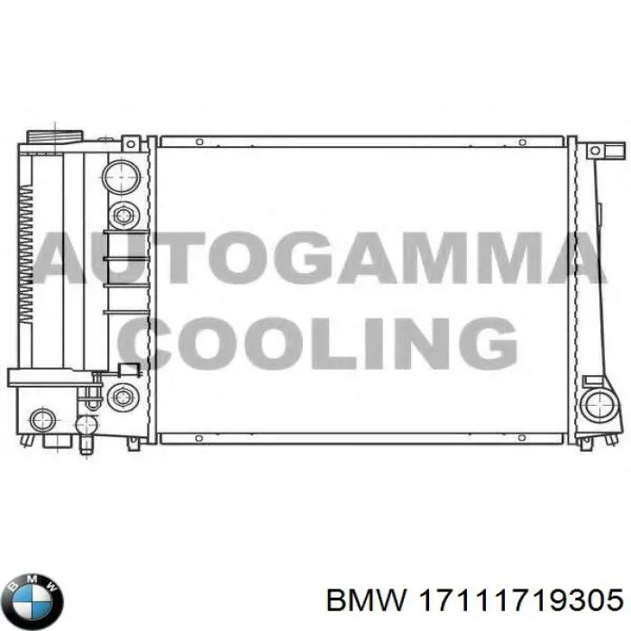 Купить 17111719305 BMW Радиатор водяной
