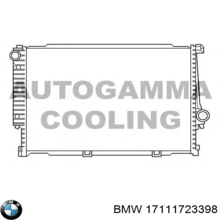 17111723398 BMW Радиатор основной