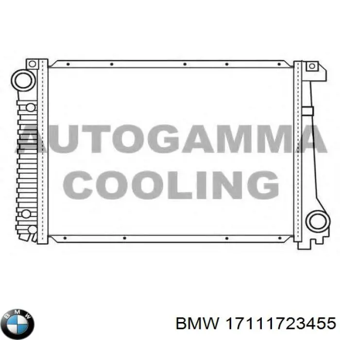 Радиатор 17111723455 BMW