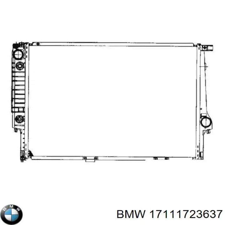 17111723637 BMW Радиатор основной