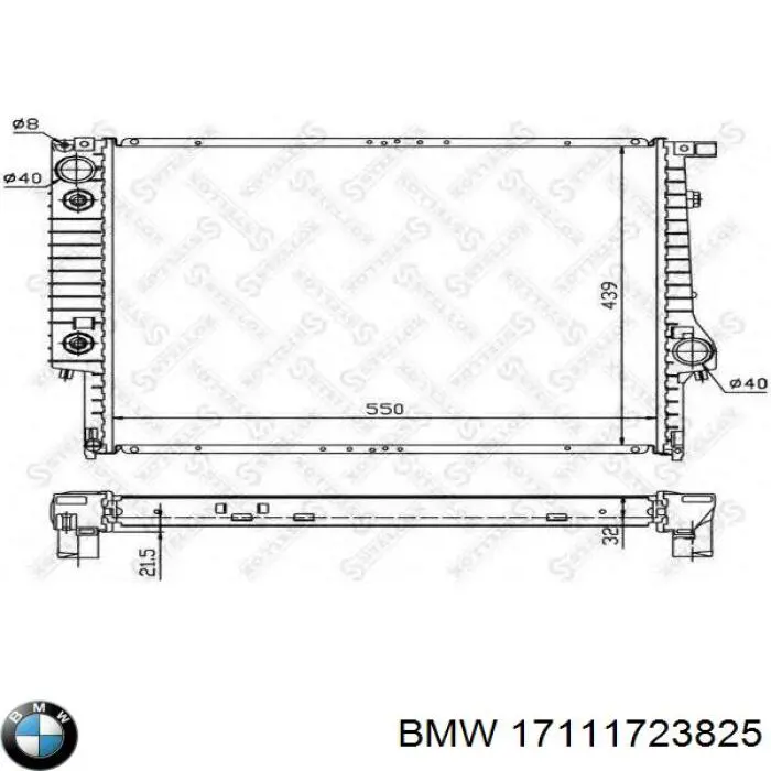 17111723825 BMW Радиатор основной
