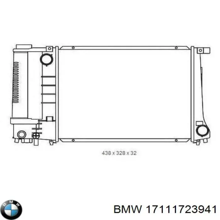 Купить 17111723941 BMW Радиатор водяной