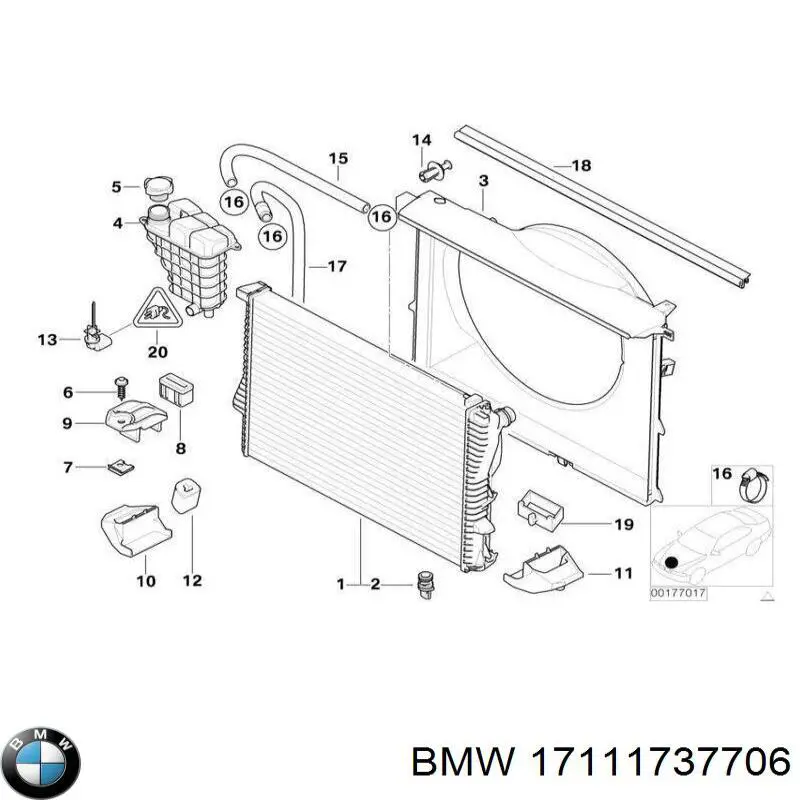 Купить 17111737706 BMW 