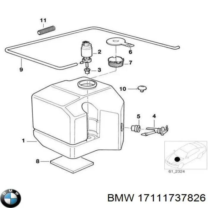 Панель передняя BMW 17111737826 цена, от 11.30 USD