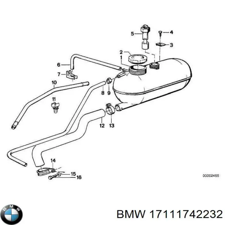 17111742232 BMW Крышка бачка радиатора
