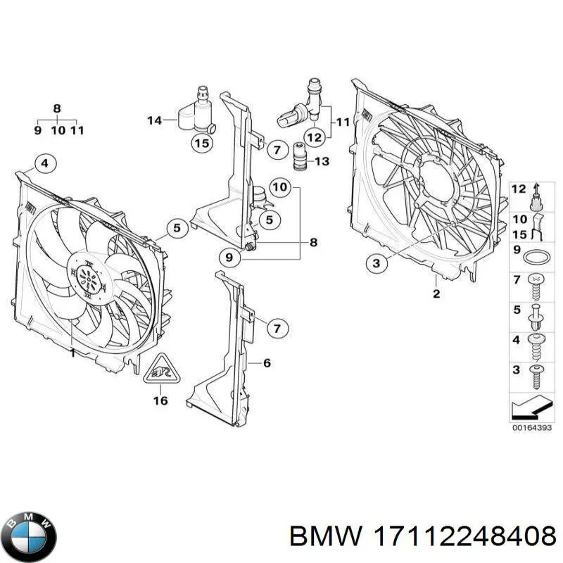 Кронштейн расширительного бачка 17112248408 BMW