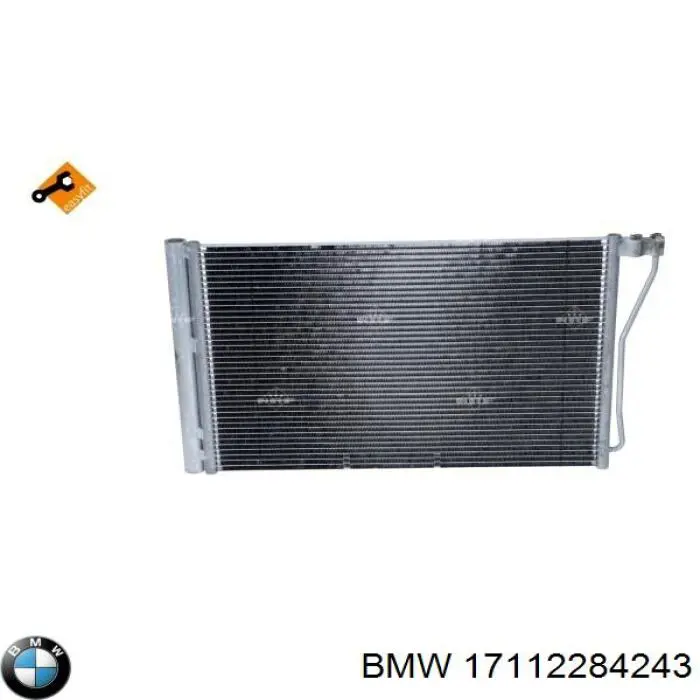 17112284243 BMW radiador de aparelho de ar condicionado