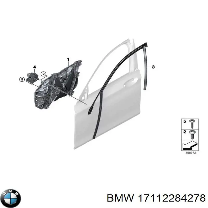 17112284276 BMW Радиатор охлаждения двигателя правый