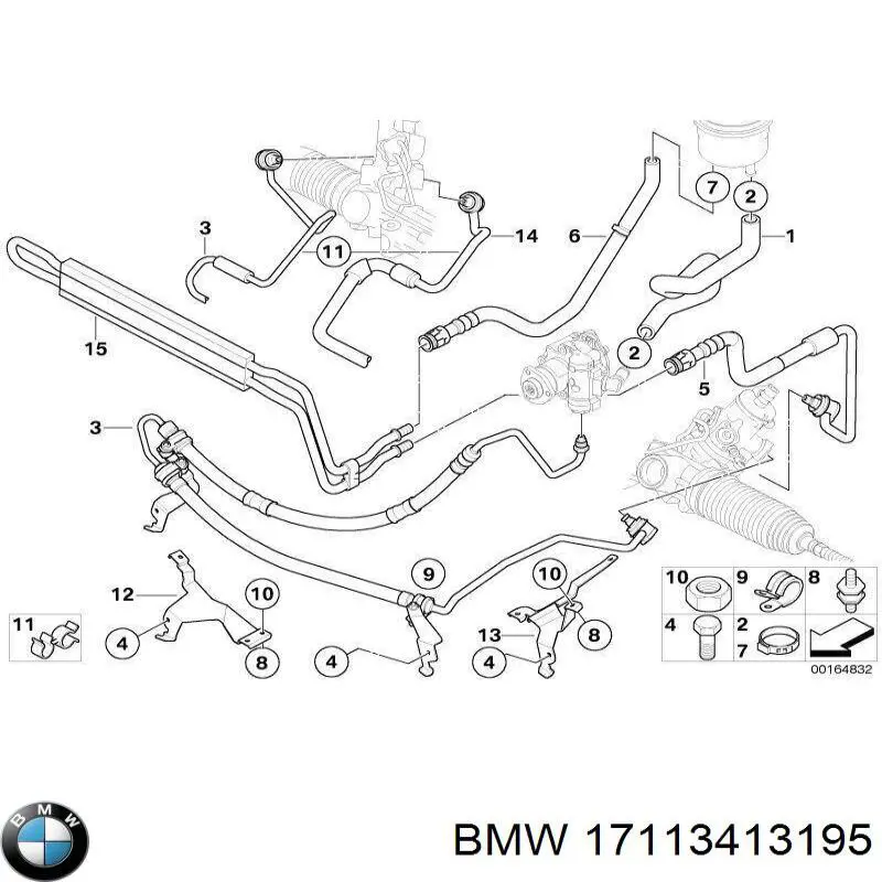Радиатор ГУР BMW 17113413195 цена, от 21.54 USD