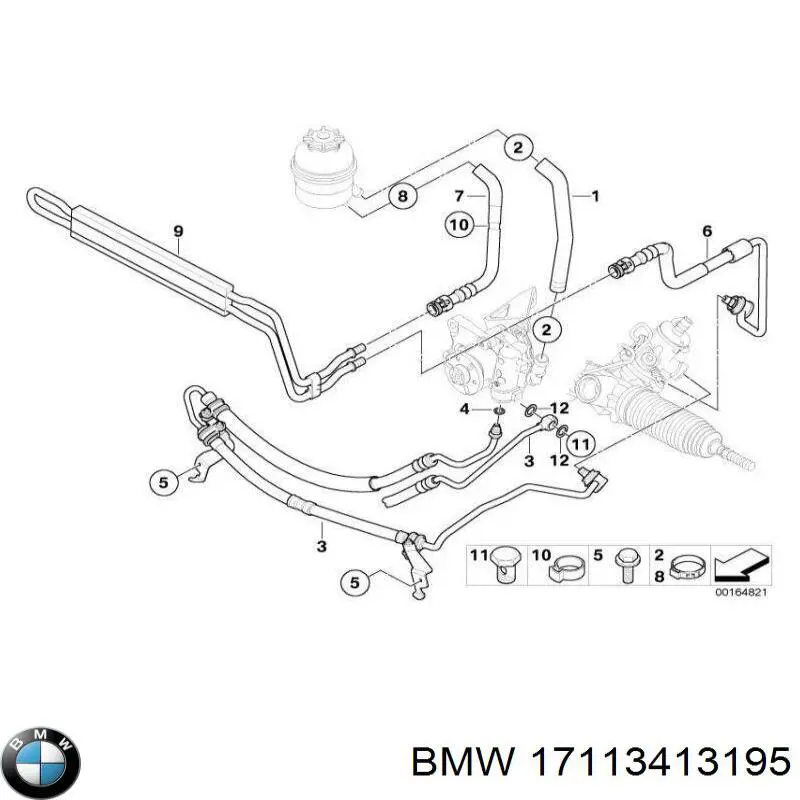 Купить 17113413195 BMW Радиатор ГУ