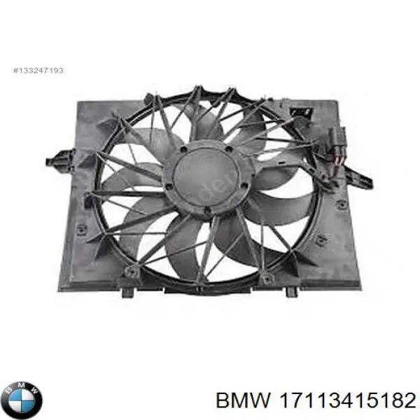 Диффузор радиатора охлаждения в сборе с мотором и крыльчаткой BMW 17113415182 цена, от 369.71 USD