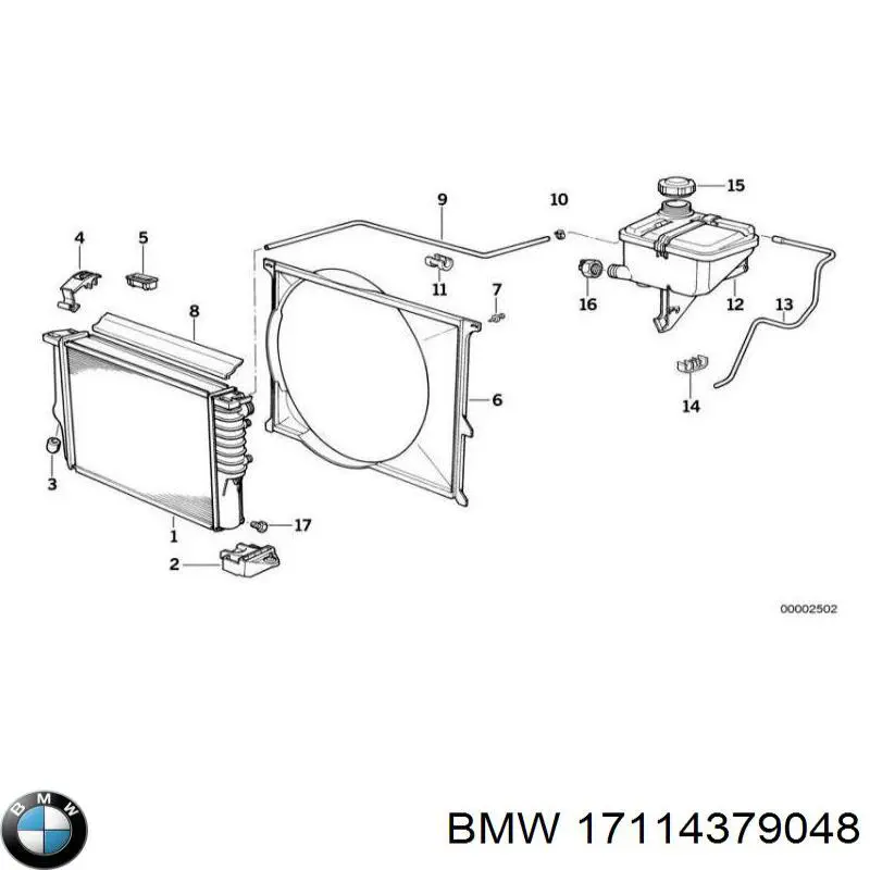 Купить 17114379048 BMW Крышка радиатора