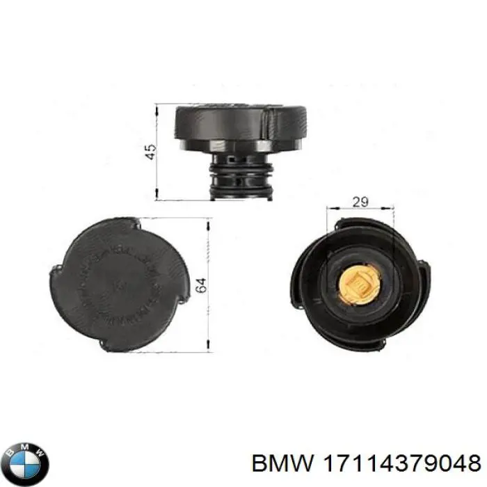 Купить 17114379048 BMW Крышка радиатора