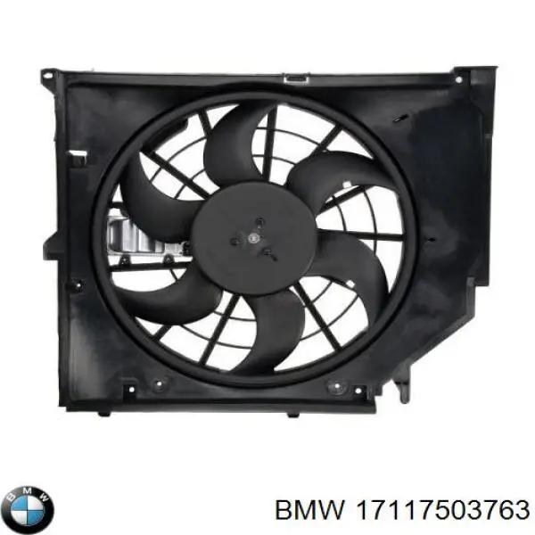 17117503763 BMW Диффузор радиатора охлаждения в сборе с мотором