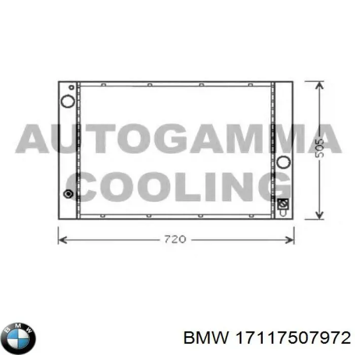 Купить 17117507972 BMW Радиатор водяной