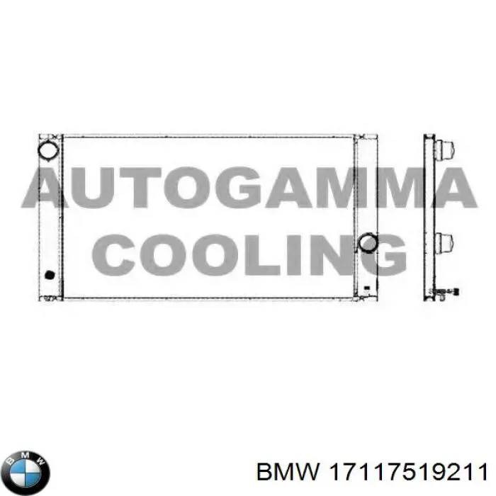 17117519211 BMW радиатор