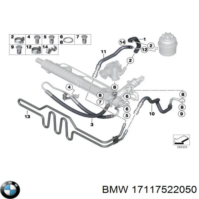 Radiador da Direção hidrâulica assistida para BMW X1 (E84)