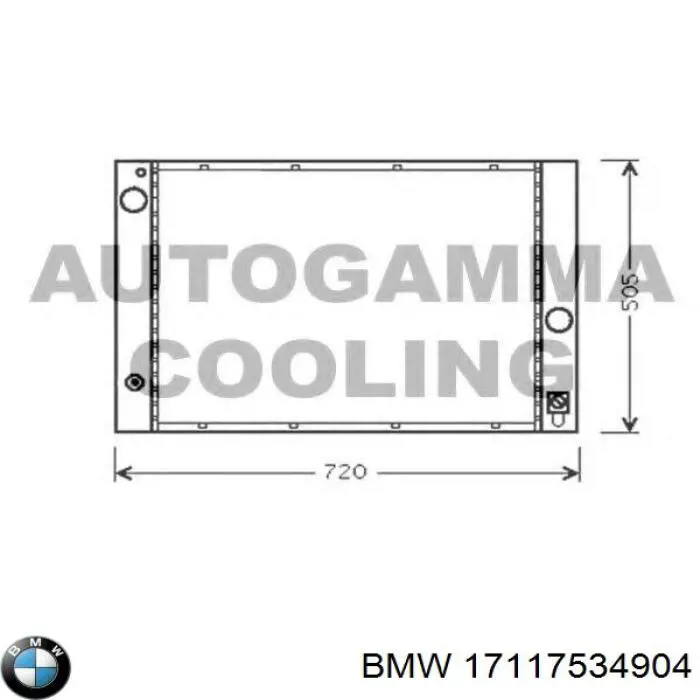 Купить 17117534904 BMW Радиатор водяной